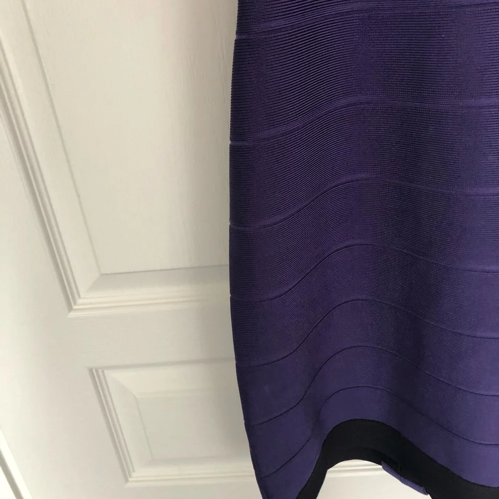 Herve Leger Purple and Orange Dress - Picture 6 of 7